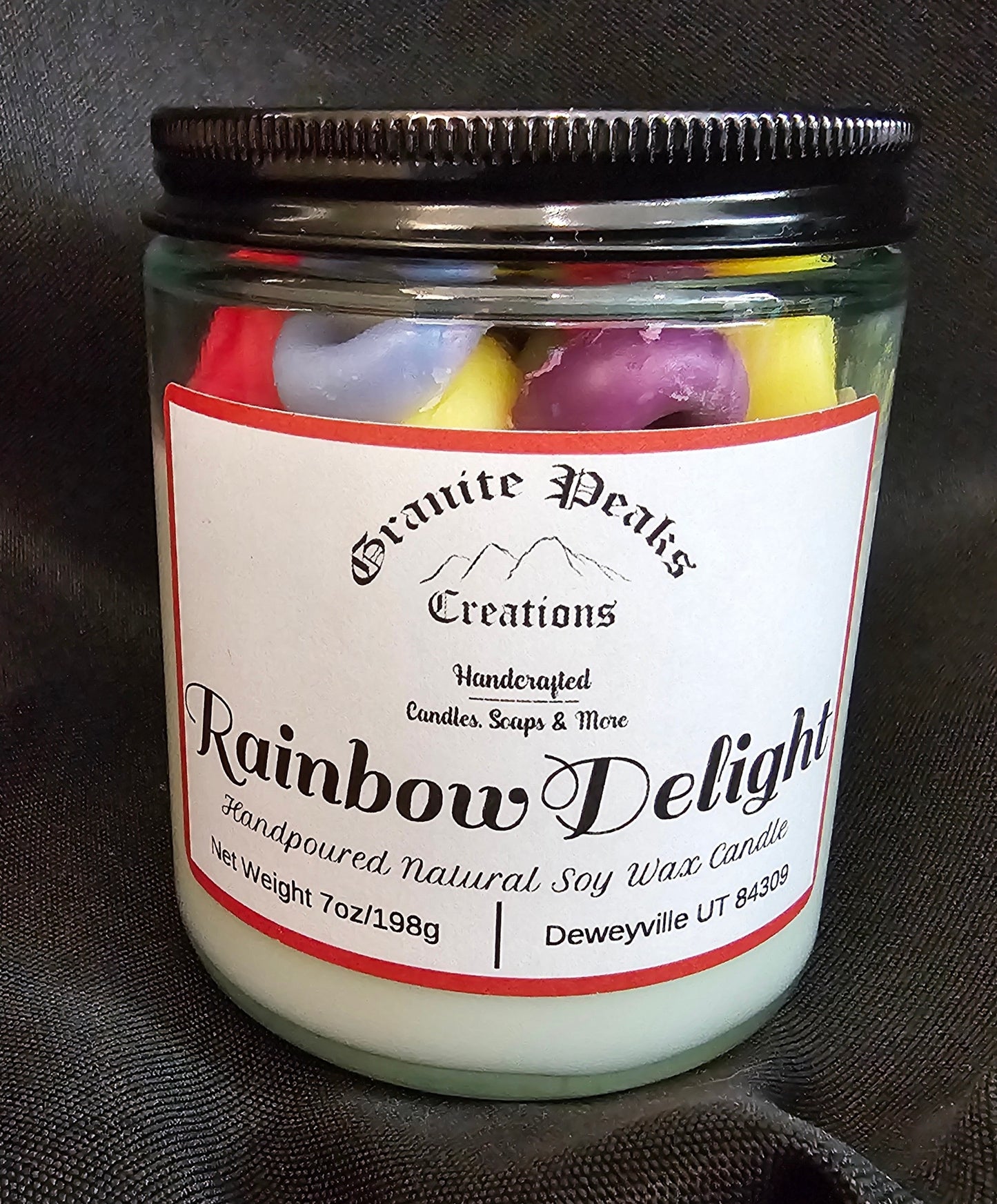 Rainbow Delight Candle - 7oz Country Jar
