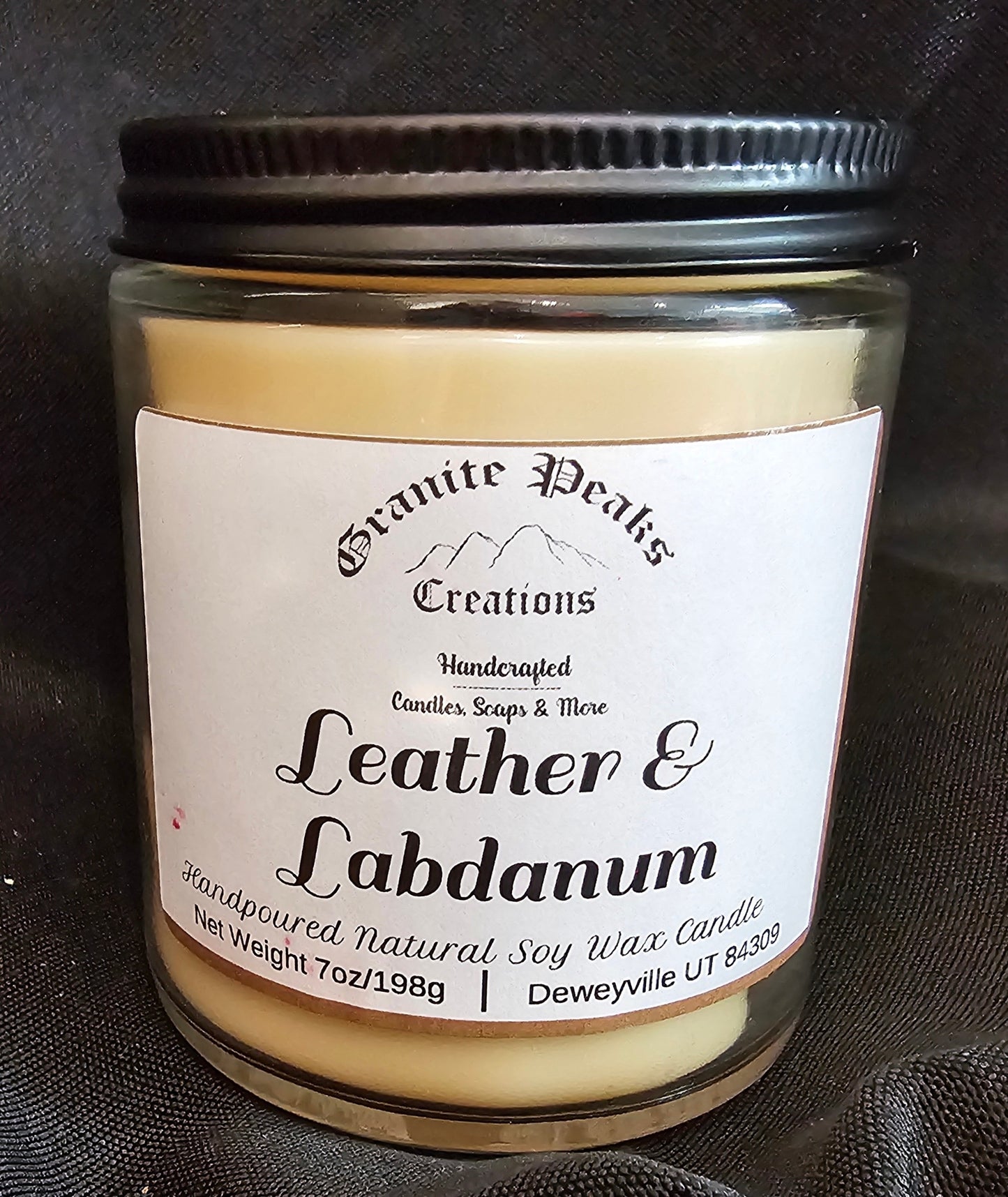 Leather and Labdanum Candle