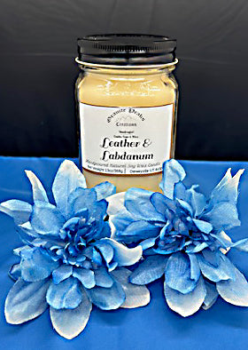Leather and Labdanum Candle