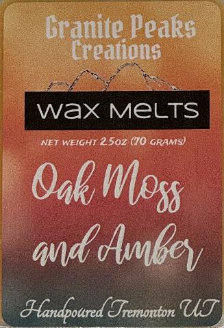 Oakmoss and Amber Wax Melt